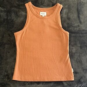Rhythm. Women's Ribbed Tank Top - Warm Orange